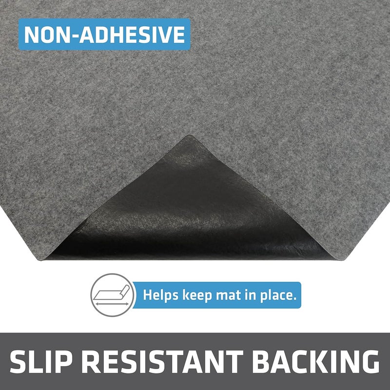Dry Mate Premium XL Under Sink Mat, Waterproof Cabinet Protection Mats for Kitchen & Bathroom, Absorbent Shelf Liners, Slip-Resistant, Non-Adhesive, Machine Washable (USA Made)(24”x59”)(Light Grey) - Image 4